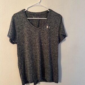 Under Armour Women's Charcoal V-Neck Tee